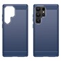 TPU H�lle f�r Samsung Galaxy S25 ULTRA Carbon Fiber Skin Brushed Schutzcover