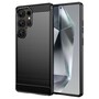 TPU H�lle f�r Samsung Galaxy S25 ULTRA Carbon Fiber Skin Brushed Schutzcover
