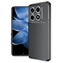 TPU H�lle f�r Xiaomi 14T Carbon Fiber Muster Textur Shockproof Backcover Case