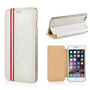 Wallet Case f�r Apple iPhone 6 6S Handy Tasche Book Style Luxury Stripe