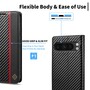 LC.IMEEKE Handy Tasche f�r Google Pixel 10 PRO XL Carbon Wallet Stripe H�lle