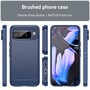 TPU H�lle f�r Google Pixel 10 PRO XL Carbon Fiber Skin Brushed Schutzcover Case
