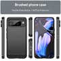 TPU H�lle f�r Google Pixel 10 PRO XL Carbon Fiber Skin Brushed Schutzcover Case
