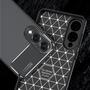 TPU H�lle f�r Samsung Galaxy S25 EDGE Carbon Fiber Muster Shockproof Cover Case