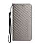 Handy Tasche f�r Samsung Galaxy S25 Carbon Fiber Wallet H�lle Magnet Klapp Etui