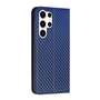 Handy Tasche f�r Samsung Galaxy S25 ULTRA Carbon Fiber Wallet H�lle Magnet Etui