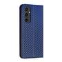 Handy Tasche f�r Samsung Galaxy S24 FE Carbon Fiber Wallet H�lle Magnet Etui