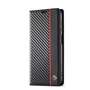 LC.IMEEKE Handy Tasche f�r Samsung Galaxy S24 FE Carbon Wallet Stripe H�lle Etui