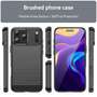 TPU H�lle f�r Apple iPhone 17 PRO MAX Carbon Fiber Skin Brushed Schutzcover Case