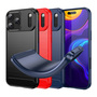 TPU H�lle f�r Apple iPhone 17 PRO MAX Carbon Fiber Skin Brushed Schutzcover Case