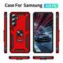 Outdoor H�lle f�r Samsung Galaxy S25 FE TPU PC Hybrid Ringhalter Sto�fest Cover