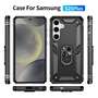 Outdoor H�lle f�r Samsung Galaxy S25 PLUS TPU PC Hybrid Ringhalter Cover Case