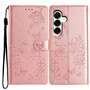 Handy Tasche f�r Samsung Galaxy S25 FE Wallet Flowers Butterfly Klapp Etui Case