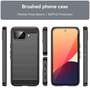 TPU H�lle f�r Google Pixel 10a Carbon Fiber Skin Brushed Schutzcover Soft Case