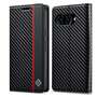 LC.IMEEKE Handy Tasche f�r Google Pixel 10a Carbon Wallet Stripe H�lle Etui Case