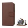 Wallet Case f�r Apple iPhone 4 4S Genuine Split Echt Leder