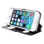 Wallet Case fr Apple iPhone SE 5 5S Dual Window View Silk Book Etui