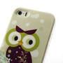 Apple iPhone SE 5 5S TPU IMD Case Cartoon Owl