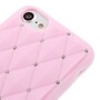 Silikon Case f�r Apple iPhone 8 7 SE 2020 Rhinestone Rhombus Glitzer Bling H�lle