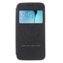 Wallet Case f�r Samsung Galaxy S6 Edge G925 Window View Metal Slide Touch