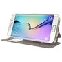Wallet Case f�r Samsung Galaxy S6 Edge G925 Window View Metal Slide Touch