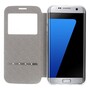 Wallet Case fr Samsung Galaxy S7 Edge G935 Window View Metal Slide Touch