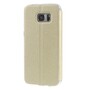 Wallet Case f�r Samsung Galaxy S7 Edge G935 Window View Metal Slide Touch