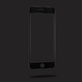 Apple iPhone 7 4.7 WUW 3D Schutzglas Full Coverage Carbon Optik Protector Film