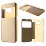 Wallet Case f�r Samsung Galaxy S6 Edge G925 Window View Book Etui