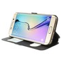 Wallet Case fr Samsung Galaxy S6 Edge G925 Dual Window View Silk Book Etui