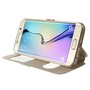 Wallet Case f�r Samsung Galaxy S6 Edge G925 Dual Window View Silk Book Etui