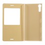 Wallet Case f�r Sony Xperia XZ XZs Window View Litchi Book Etui
