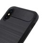 TPU Case f�r Apple iPhone XS X Carbon Skin Brushed