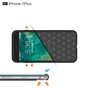 TPU Case f�r Apple iPhone 8 PLUS 7 PLUS Carbon Skin Brushed