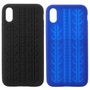 Silikon Case fr Apple iPhone XS X Soft Reifenprofil