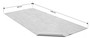Dichtungsfolie Hydroisolationsfolie Bad Dusche geflieste Fl�chen 50x140cm 391/4