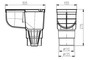 Regenrohrablauf Regensinkkasten DN 110 125 kombiniert grau 325 Cs 
