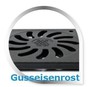 Hofablauf Garagenablauf Gu�eisenrost befahrbar  Belastung bis 12500 kg  245x245 mm 329 S z 