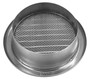 Edelstahl L�ftungsgitter Deckma� 146 mm rund mit Flansch Insektenschutz NVM125
