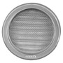 Edelstahl L�ftungsgitter Deckma� 127 mm rund mit Flansch Insektenschutz NVM100