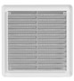 L�ftungsgitter 200x200mm Abluftgitter aus ASA Kunststoff mit Insektenschutz wei�