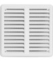 Lftungsgitter 150x150mm Abluftgitter aus ASA Kunststoff mit Insektenschutz wei
