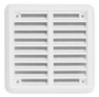 L�ftungsgitter 100x100mm Abluftgitter aus ASA Kunststoff mit Insektenschutz wei�