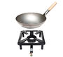 Gas Hockerkocher 7 kW + Stahl-Wok  30 cm
