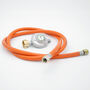Gasdruckminderer 50 mbar mit Gasschlauch 1,5 m f�r Gasflaschen bis 33 kg