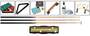 Snooker Set 2 Queues + Kugeln + Triangel + Kreide + Brste 