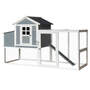 Hhnerhaus Kleintierstall grau/wei