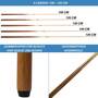 Winsport Billard-Queue Deluxe 100-140 cm, einteilig
