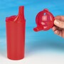 Trinkbecher Schnabelbecher mit 2 verschiedenen Aufs�tzen,leer, Gr��e: 250 ml, rot