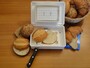 Schmier- + Schneidehilfe f�r Br�tchen, Semmeln, Croissants inkl Sicherheitsmesser